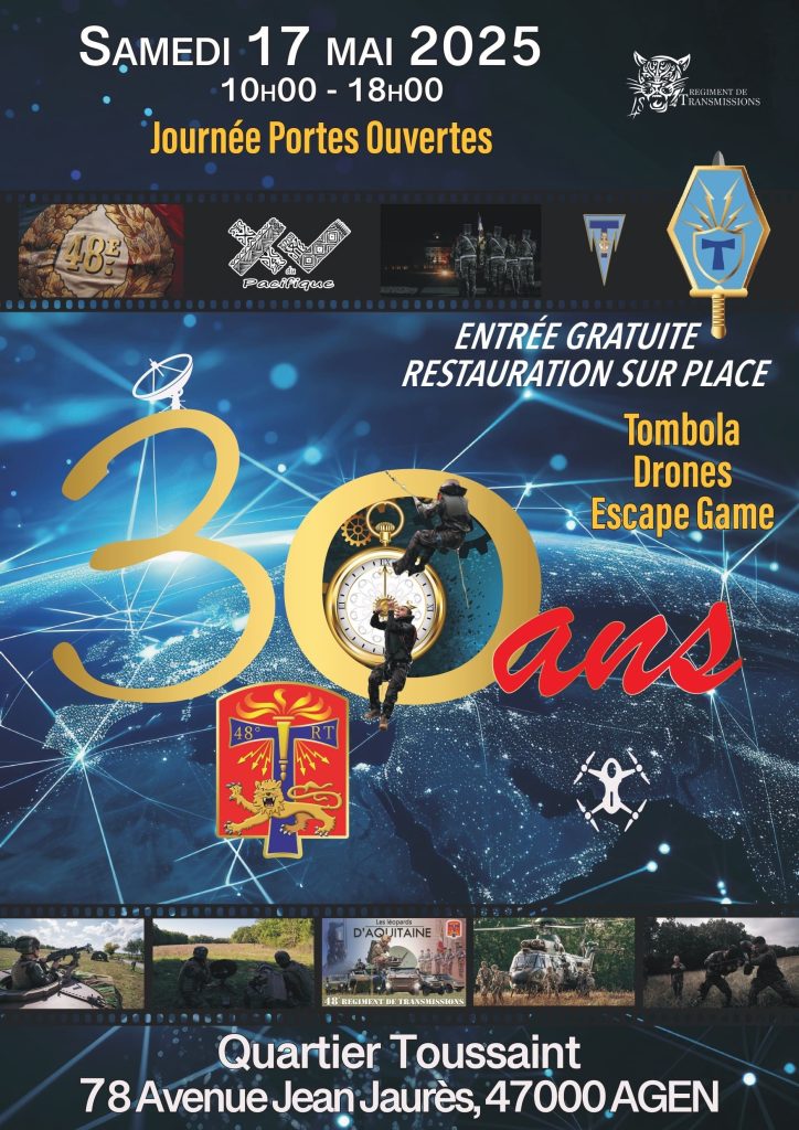 Portes ouvertes 48ème régiment Agen 17 mai 2025